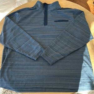 Preowned Walter Hagen 11 majors golf pullover Men's Blue Striped Pullover XXL